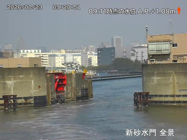 新砂水門 全景