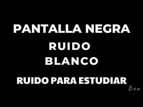 RUIDO BLANCO RELAJANTE PERFECTO PARA DORMIR, Relajación sonido - PANTALLA NEGRA
