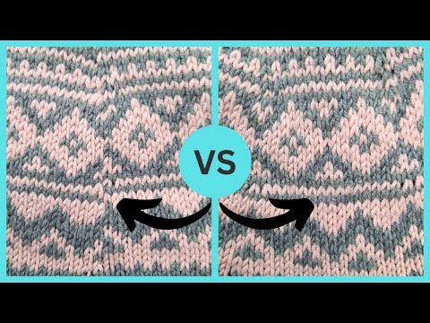 Colorwork in Runden ohne Versatz stricken | Malwinas Handarbeiten