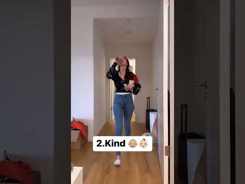 Kurz vor der Geburt mit 1. und 3. Kind