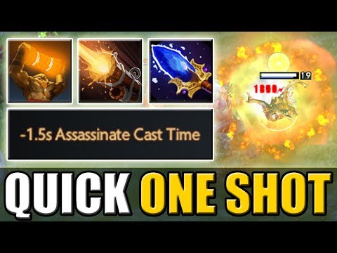 0.5 sec Cast Animation One Shot [+400% Damage Assassinate Aghanim's Upgrade] Dota 2 Ability Draft