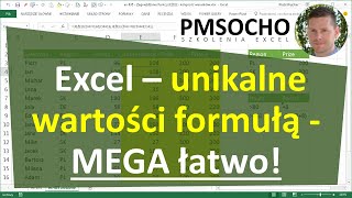 Excel - Lista unikatowych wartości - formuła MEGA łatwa [odc.852]