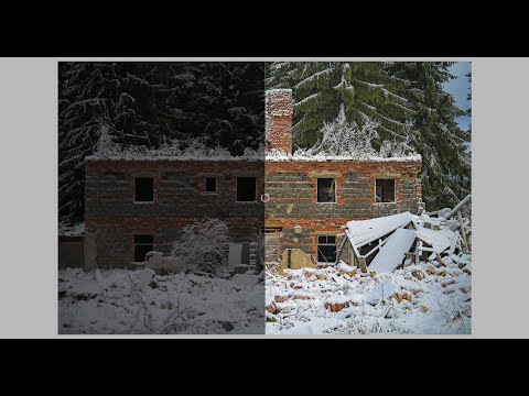 Editing moments with darktable. Episode 24: Ruin in the snow