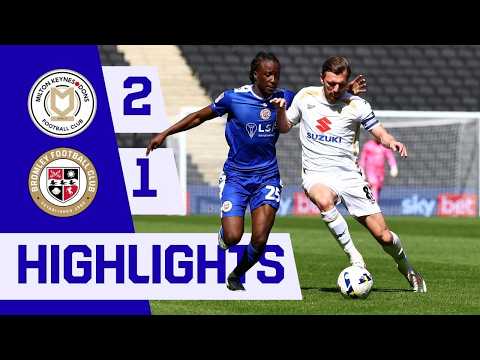  FC MK Milton Keynes Dons 2-1 FC Bromley 