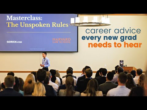 How to get your first job after college | Gorick Ng | Harvard Law School