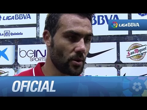 Entrevista a Iborra tras el Málaga CF (0-0) Sevilla FC