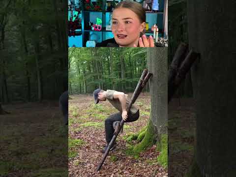 Video Thumbnail: So machst du das im Wald #shorts #lidiro #schule #memes