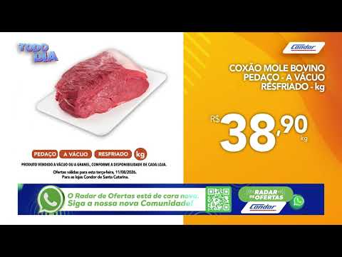 Oferta Todo Dia Condor - Joinville, Mafra, Jaraguá do Sul e Rio Negrinho - 11/08/26