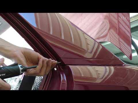 Mistakes were made! Red w124 C-pillar covers