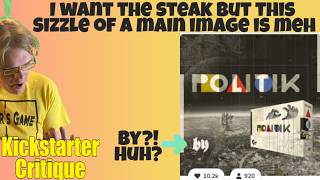 Politik - Why spotlight NOTHING on your image? - Kickstarter Critique Review