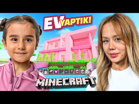 WE MADE A NEW HOUSE IN MINECRAFT!! (It turned out very nice) @GamzeKarta