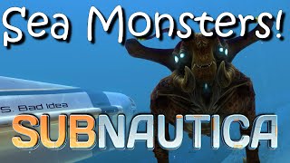 Subnautica Monsters Update!  New Reaper Leviathan and Sea Emperor!