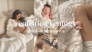 A VERY Realistic Evening With Newborn & Toddler |  Mom of Four