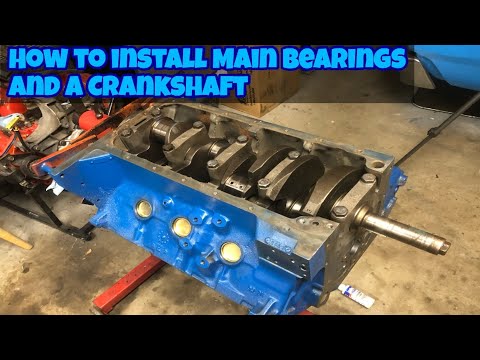 How to install Main Bearings and Engine Crank