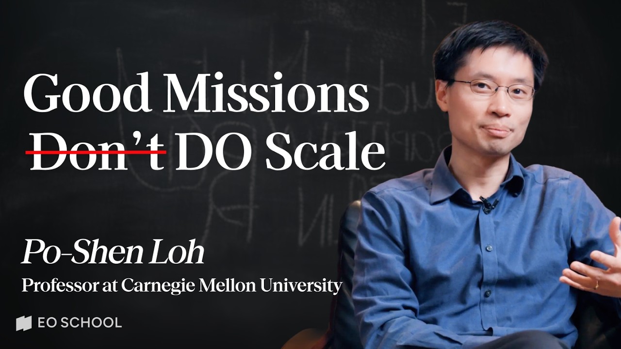 How to Do Good AND Make Money | Carnegie Mellon University Po-Shen Loh