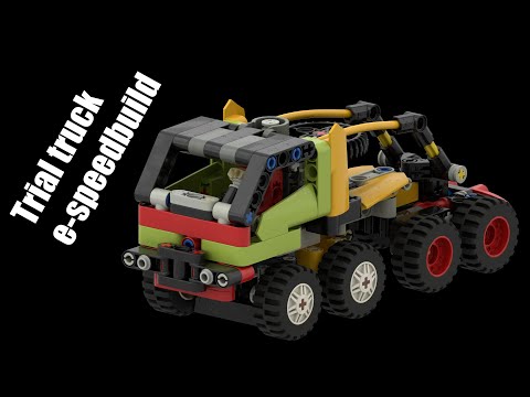 E-speedbuild for Trial Truck from Lego Technic 42101+42102 (Buggy + Claas Xerion Mini combo model)