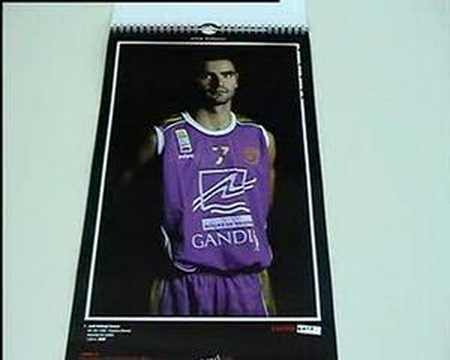 Calendario Gandia Bàsquet editado por Safor Guia