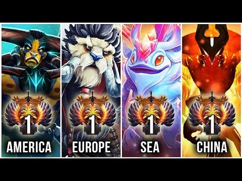 THE BEST PLAYERS IN THE WORLD - TOP 1 OF EVERY REGION (SUPPORT-MMR) - Dota 2