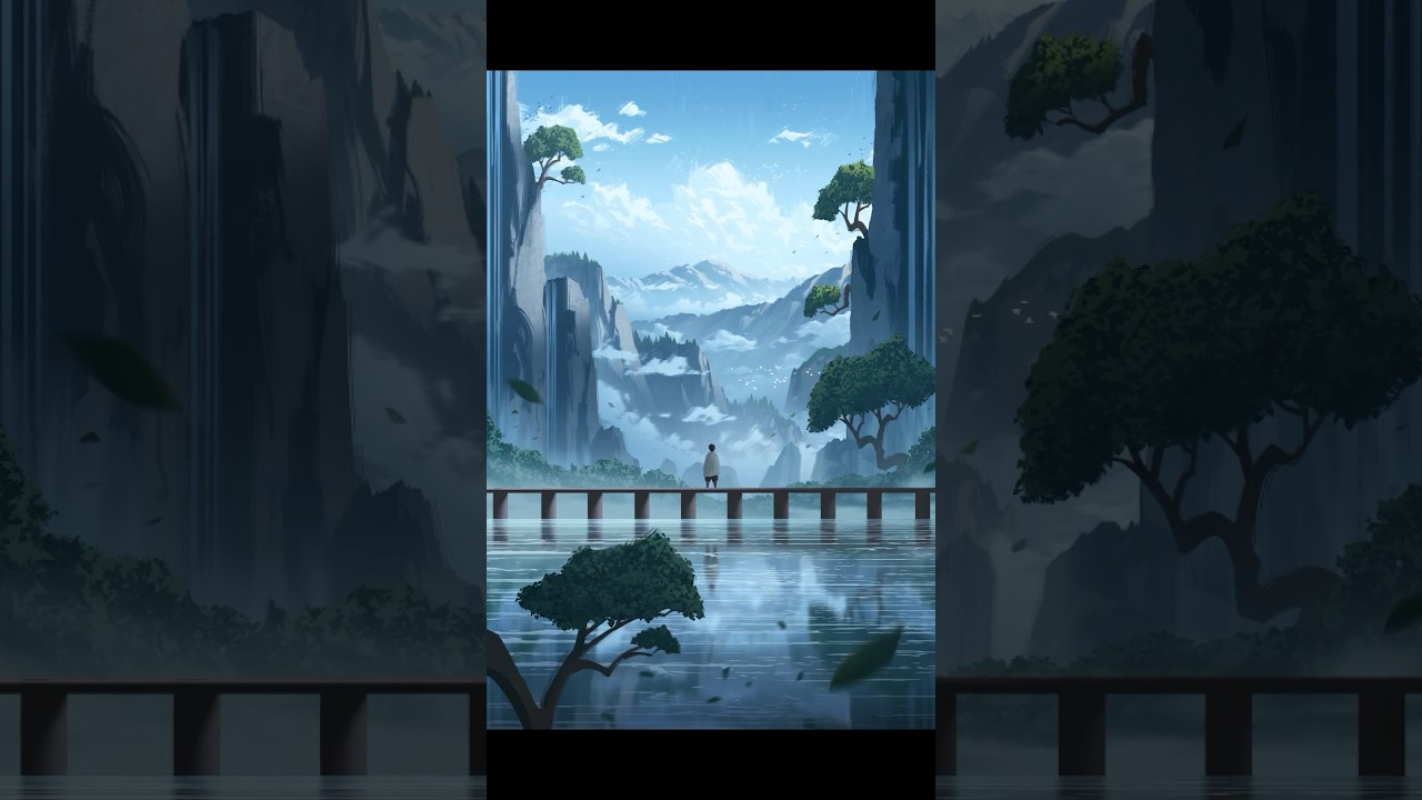 Fun landscape idea you can try! ✨ #arttutorial #digitalarttips #illustration #philipsueart