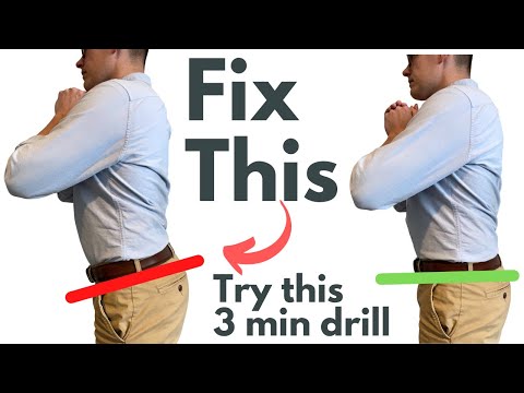 How to Fix Anterior Pelvic Tilt (EASY 3 Minute Routine)