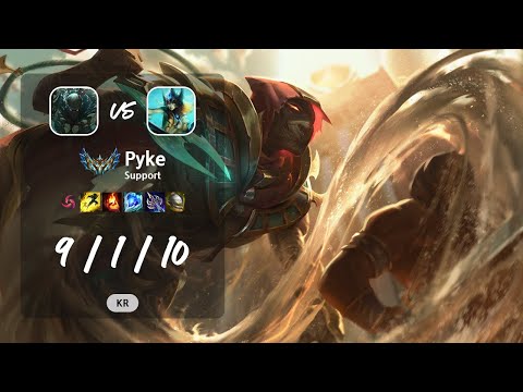 Pyke Support vs Nami - KR Challenger Patch 13.9