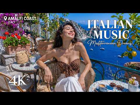 Morning in Italy & Mediterranean Music ☀️🌊 Amalfi Coast & Lake Como Relaxing Scenery 4K 🔴 LIVE 24/7