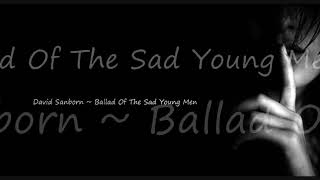 David Sanborn ~ Ballad Of The Sad Young Men