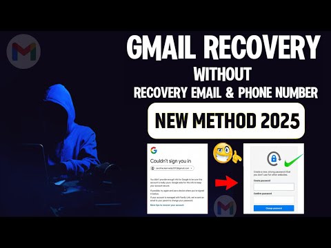 How to Recover Gmail Account without Phone Number and Recovery Email 2025 || Gmail Account Recovery