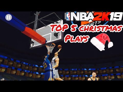 NBA 2K19 MOBILE Top 5 Christmas Plays!! INSANE Ankle Breakers & Posters!!