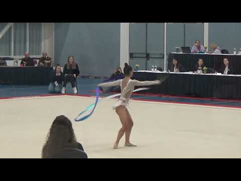 Anna BADALYAN (ARM) ribbon - 2023 AmsterdaMMasters Junior friday