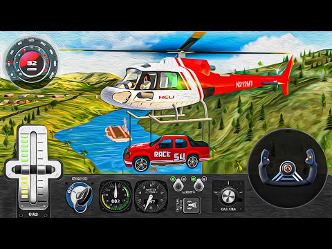 Сar Driving Simulator Helicopter HFPS - Airplane Flight Pilot Simulator - Best Android GamePlay #3