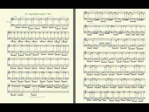 R.Rønnes 12 Virituoso Studies for Bassoon, no11.Impossible to play?- No!.