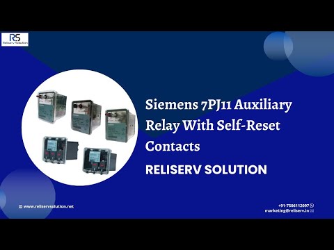 Siemens 7pj11 Auxiliary Relay With Self Reset Contacts