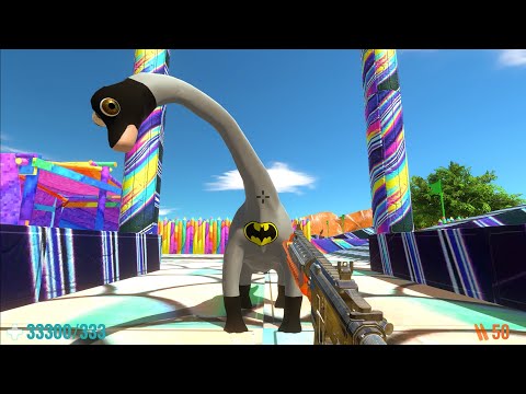 FPS AVATAR vs BATMAN BRACHIOSAURUS with ALL WEAPONS - Animal Revolt Battle Simulator