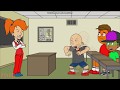 Classic Caillou Misbehaves On The First Day Of School Grounded