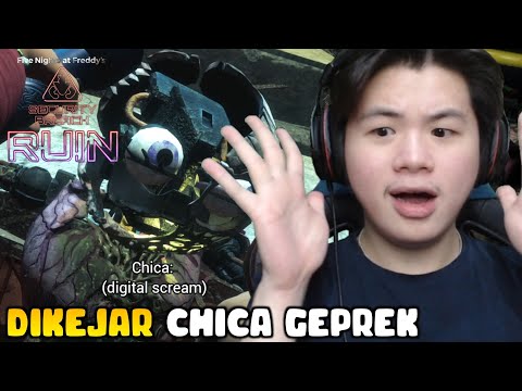 GLAMROCK CHICA SI AYAM GEPREK MENGEJAR KITA!! | FNAF: Security Breach DLC Ruin - Indonesia #3