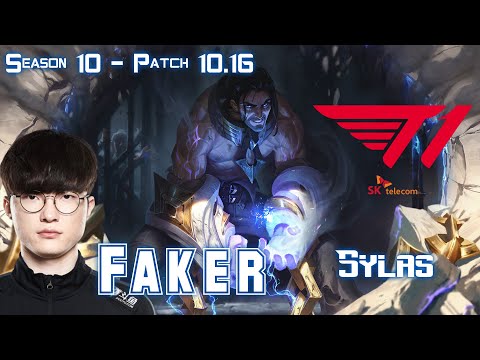 T1 Faker SYLAS vs TWISTED FATE Mid - Patch 10.16 KR Ranked