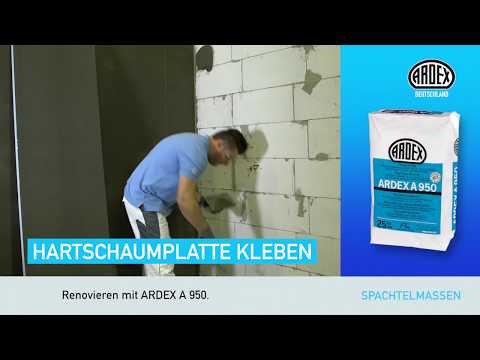 ARDEX A 950 - Ansetzen von Gipskarton- und Hartschaumplatten