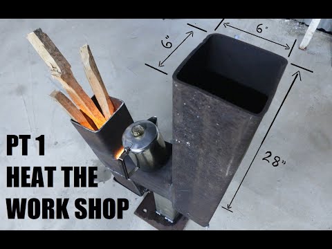 Big DIY Rocket Stove shop heater PT1