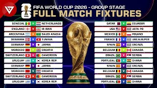 Download lagu FIFA WORLD CUP 2026 | MATCH SCHEDULE & FULL FIXTURES TODAY mp3