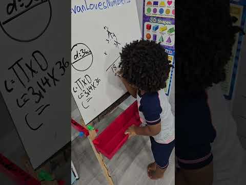 Two Year Old Does 6th Grade Math #preschool #maths