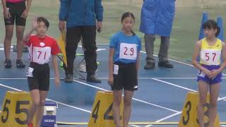 6年 女子 100m 決勝 #小学生陸上【4KｳﾙﾄﾗHD】神奈川県小学生陸上競技秋季交流大会 平塚レモンガススタジアム 2024.10.5