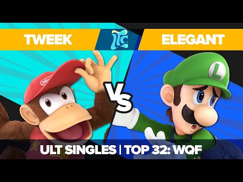Tweek vs Elegant - Ultimate Singles Top 32: WQF - Low Tide City | Diddy Kong vs Luigi