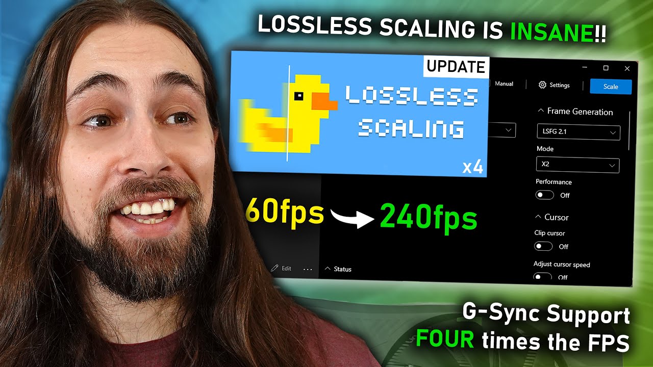 Lossless Scaling just got UPDATED!! X4 Mode Frame Generation, G-Sync & More!
