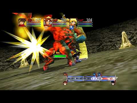 Grandia 2 HD Remaster boss fight VS Durham Minotaur  (1080p)