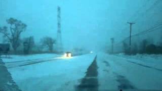 preview picture of video 'Chicago Blizzard 2011 | Feb 1st, 2011 | South Suburbs Driving east on Sauk Trail'
