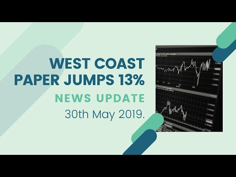 West Coast Paper jumps 13% - News Update |30-05-2019 |Stock Market|Acquisition|Intraday