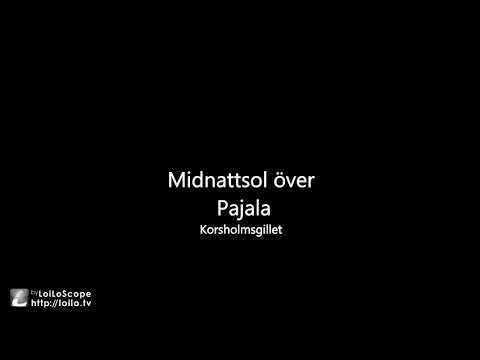 Midnattsol över Pajala