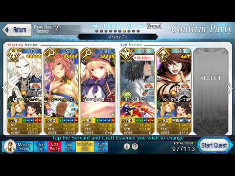 FGO First Hassan EQ Easy 7 Turns (feat. Vlad) At the Abyss