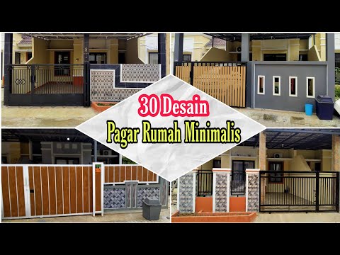30 Desain Pagar Rumah Minimalis | Modern dan Keren 👍